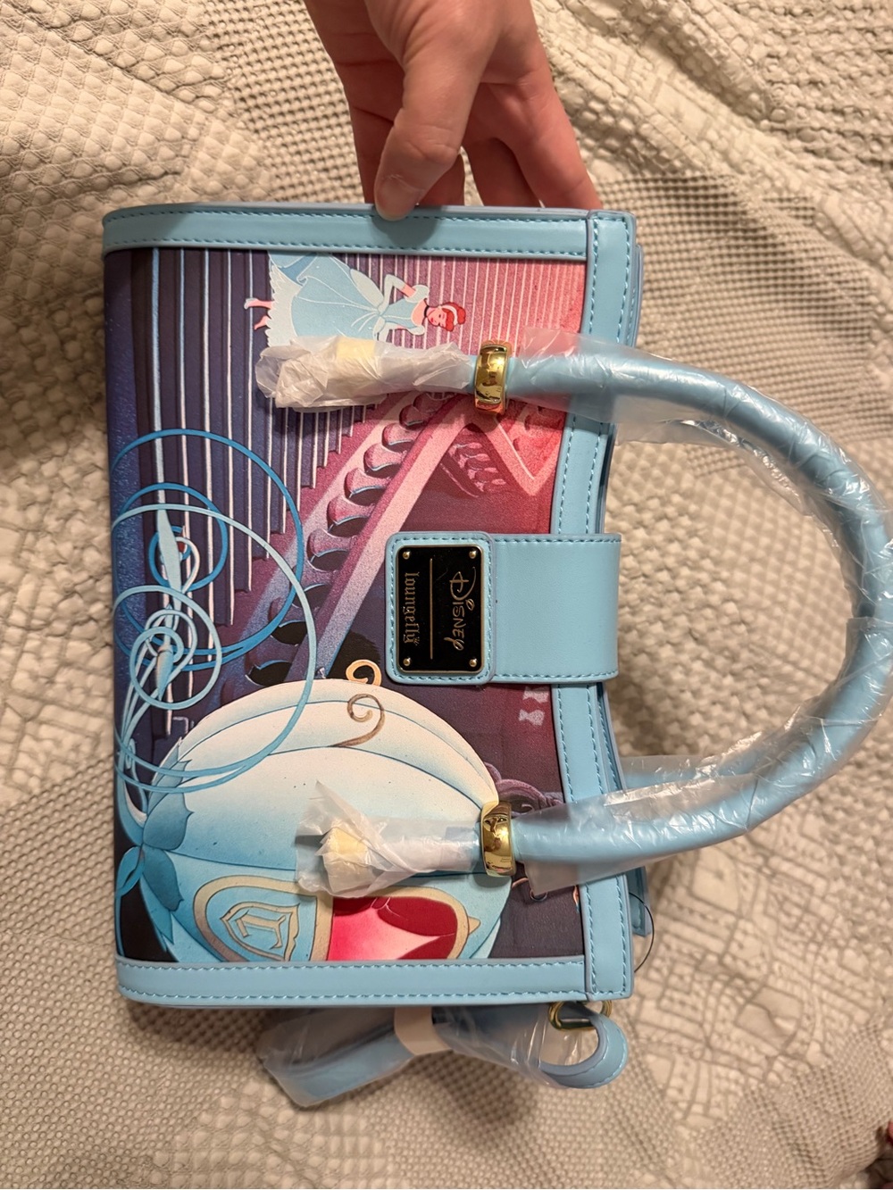 Light Blue Cinderella loungefly purse - Picture 2 of 2